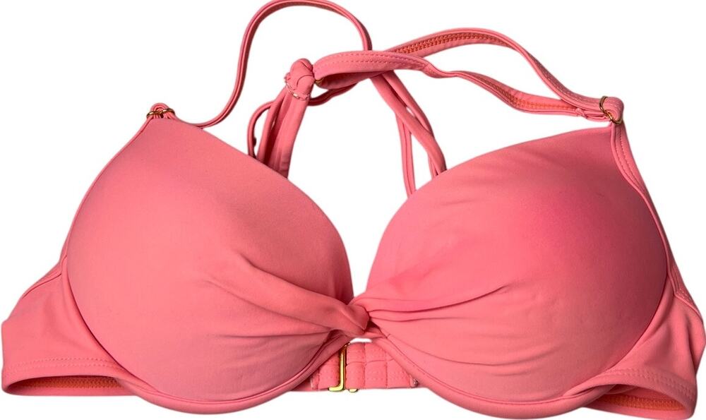 California Sunshine Pink Bikini Top Adjustable Strap Medium